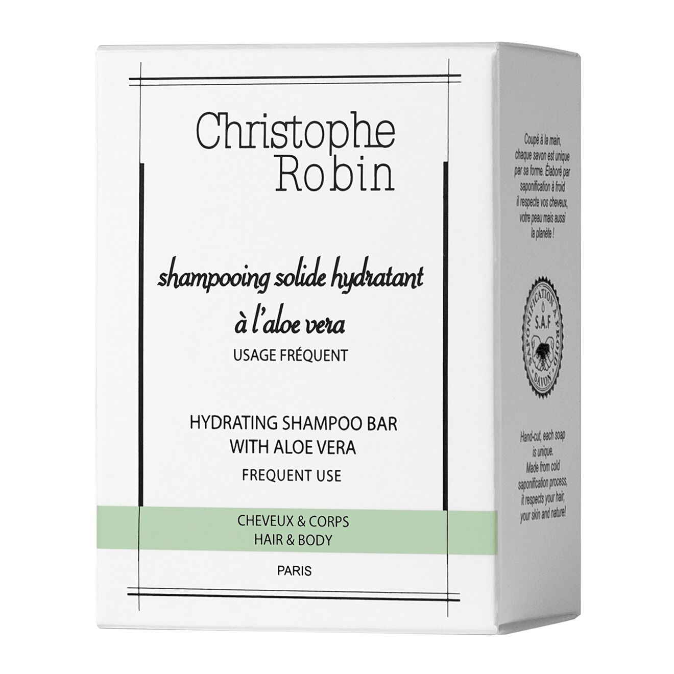 Christophe robin Shampooing Solide Hydratant à l'Aloé Véra - 100 gr