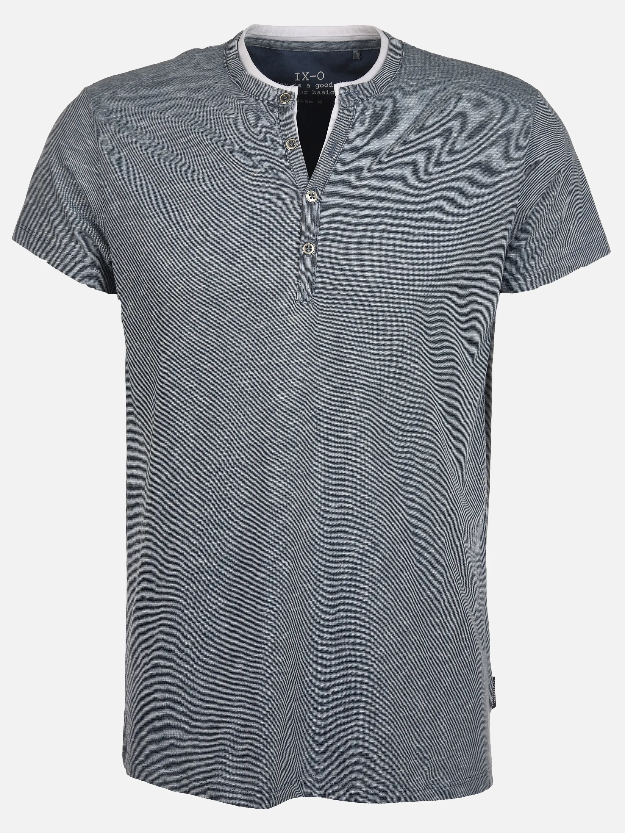 Herren Henleyshirt in 2in1 Optik