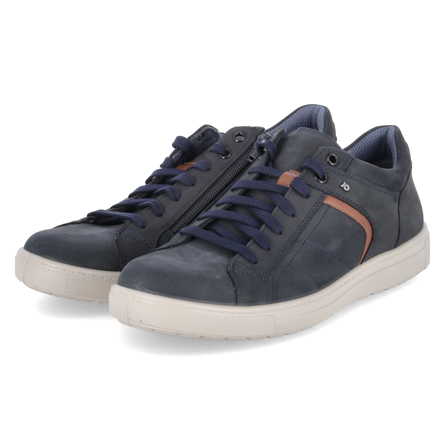 Jomos Halbschuhe - nachtblau/cognac