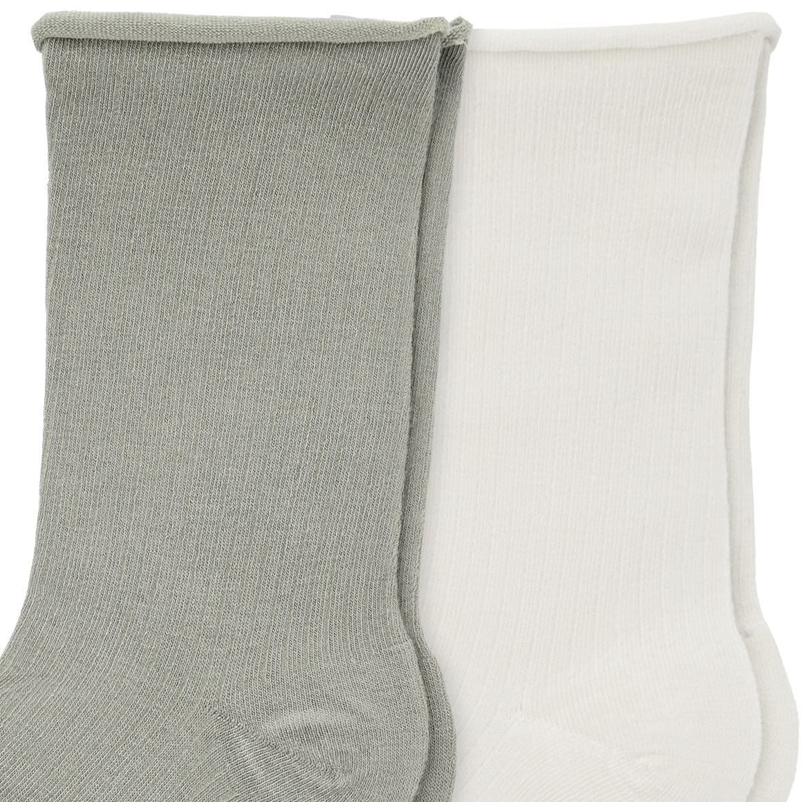 Gina Benotti 2 Paar Damen Socken mit Viskose creme / oliv