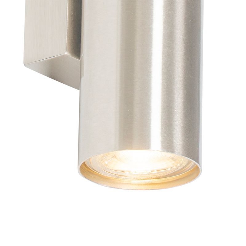 Moderne wandlamp staal 2-lichts - Jeana