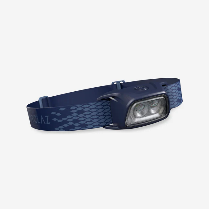 Decathlon Forclaz - Lanterna de Cabeça para Caminhada Forclaz Trek 100 Recarregável com 200 Lúmens e Alimentação USB