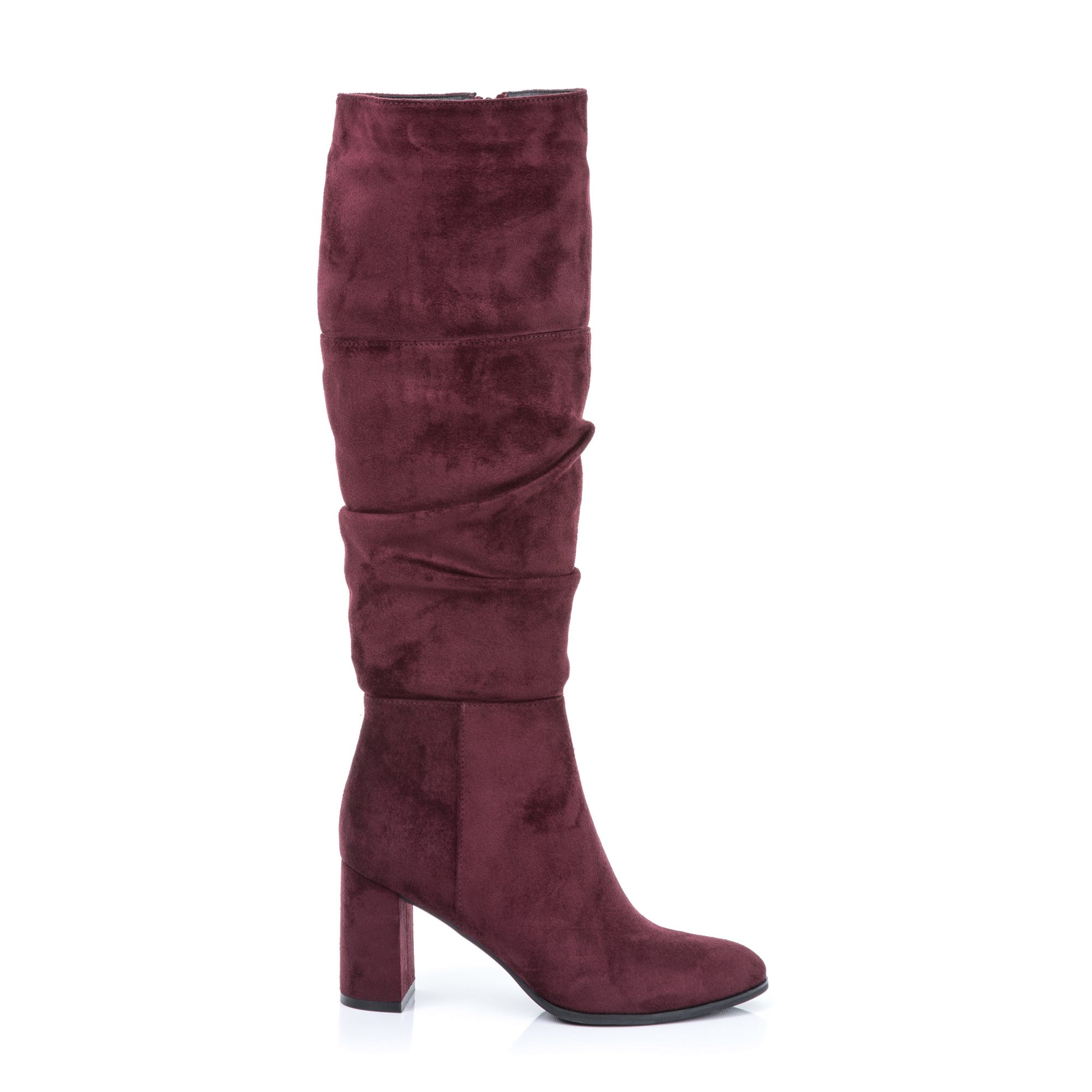 Bottes à talon Femme bordeaux