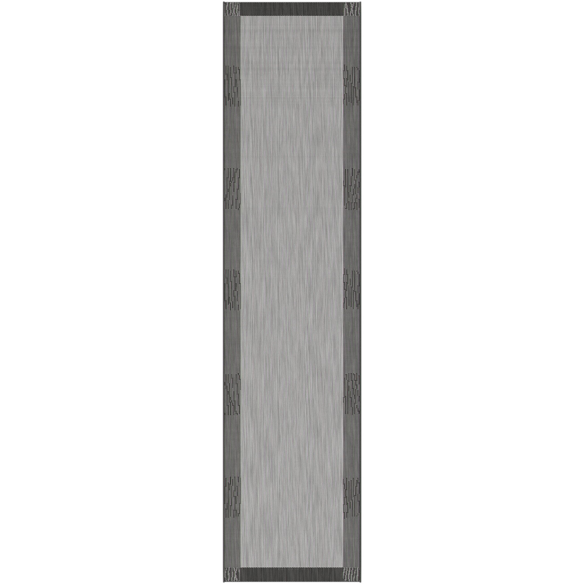 In-/Outdoorteppich - grau - 80x340 cm