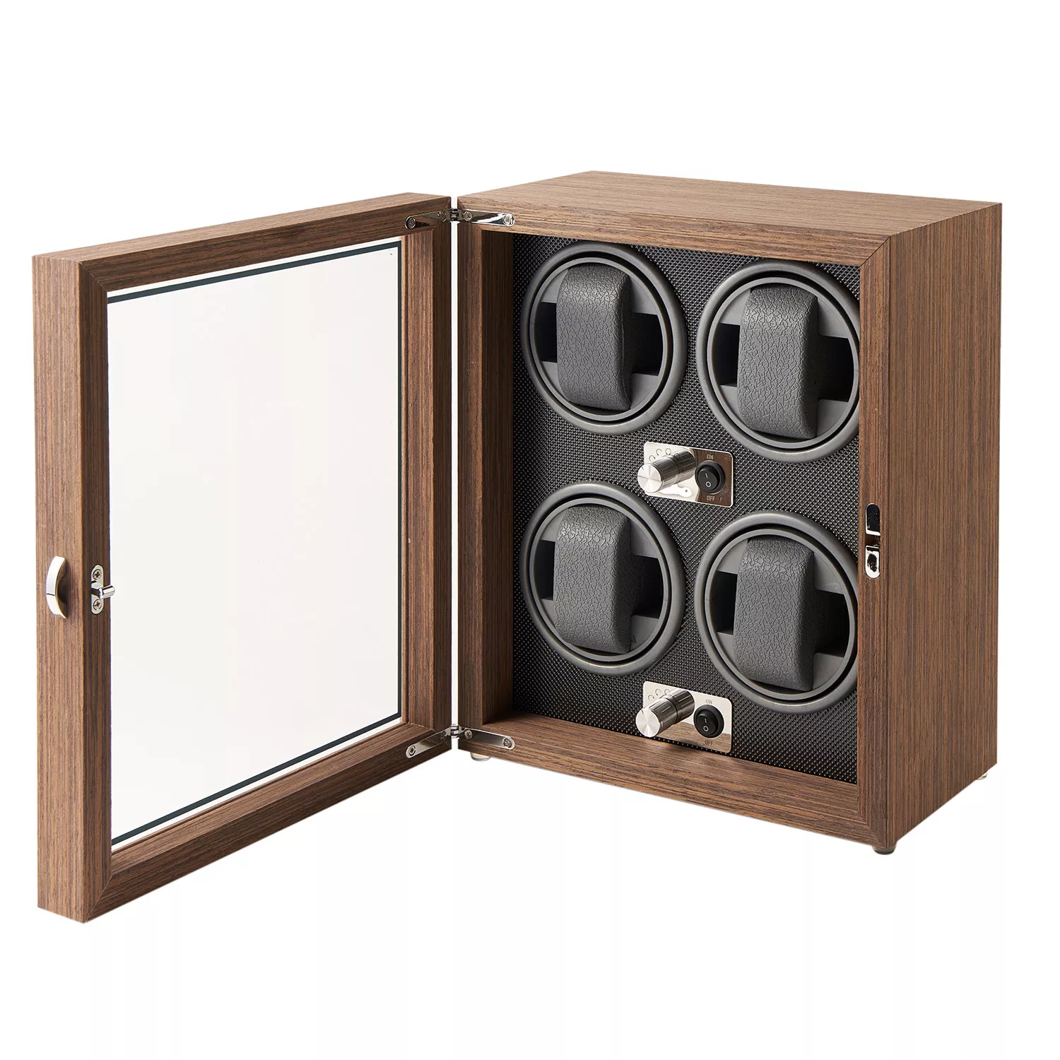 Mulhouse Watch Winder 4 ure Brun Træ KXD0712
