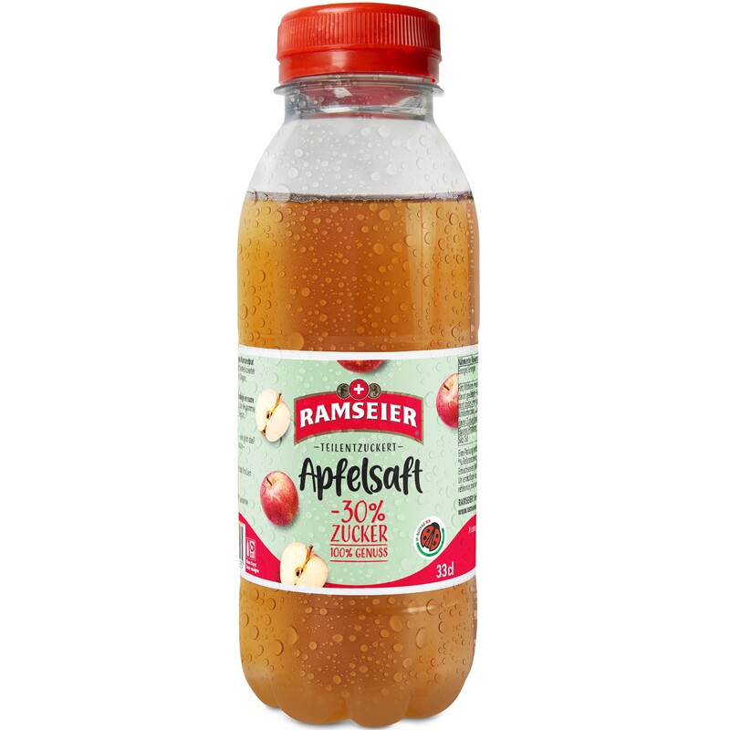 Ramseier Apfelsaft, Naturtrüb, teilentzuckert, 33 cl, 6 Stück