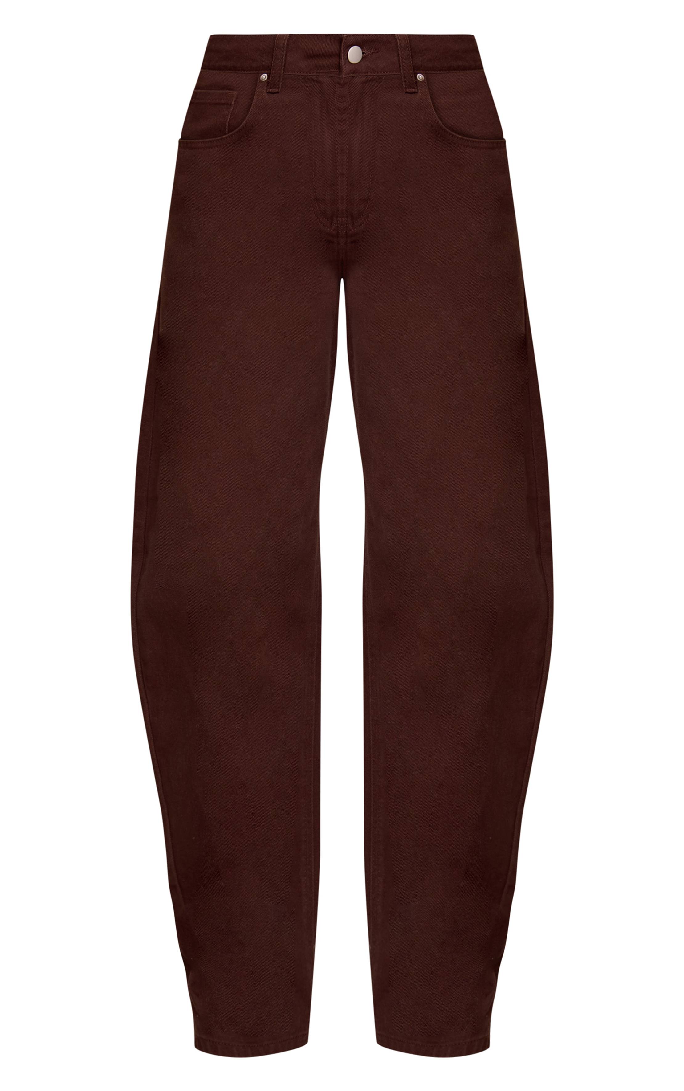 Chocolat Jean Barrel Taille Basse Bleu Moyen