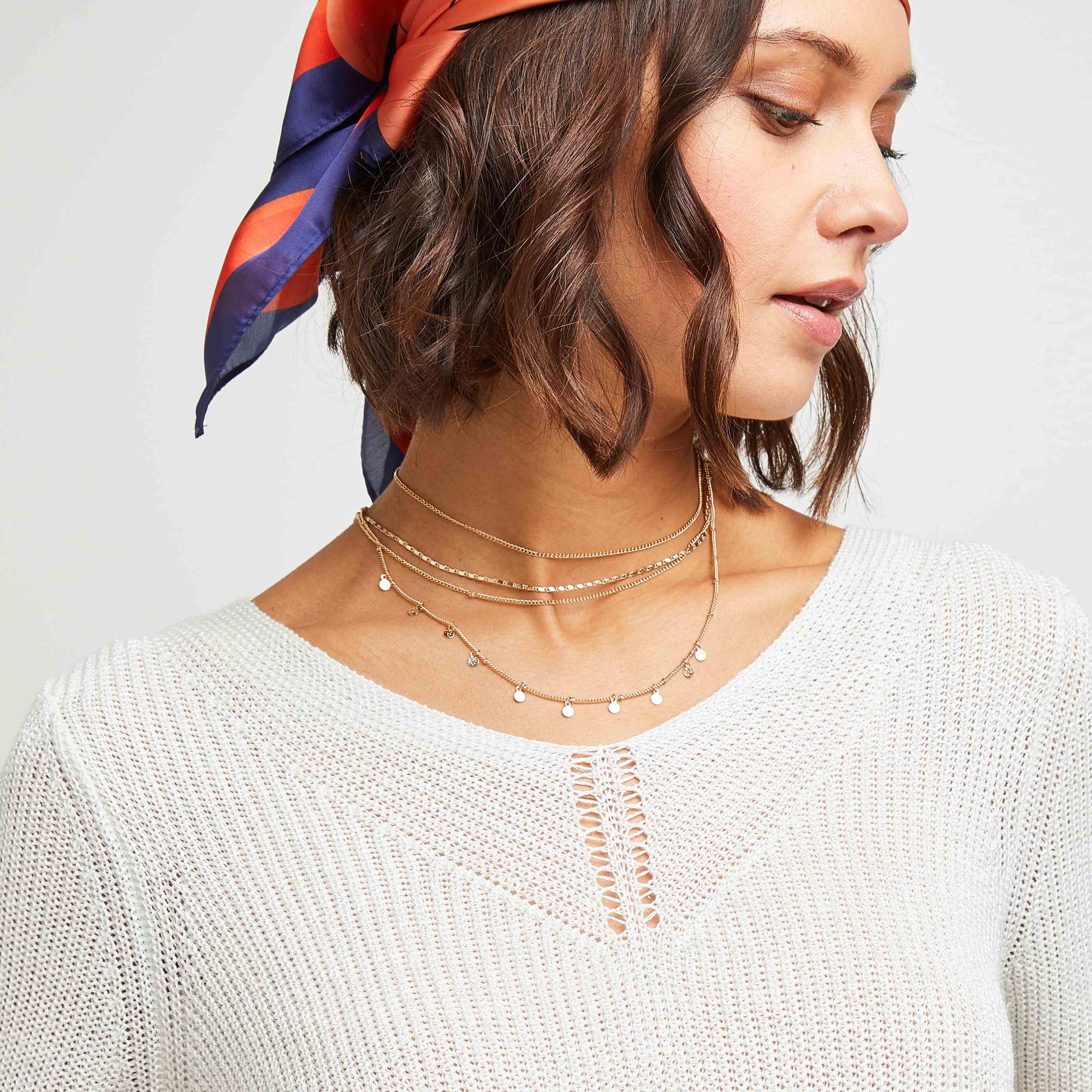 Pull maille femme - BLANC