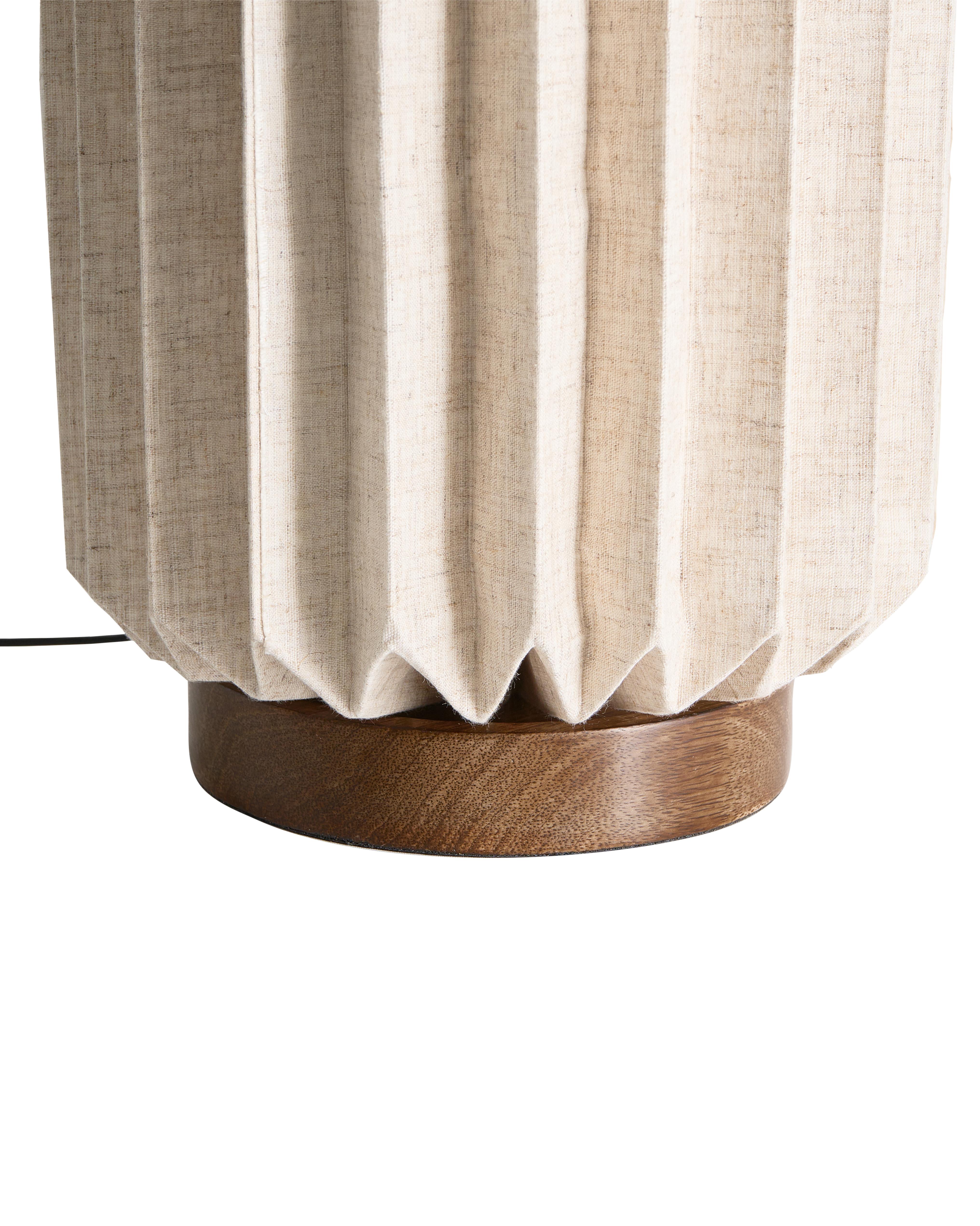 Tafellamp VALLASAN Katoen Beige