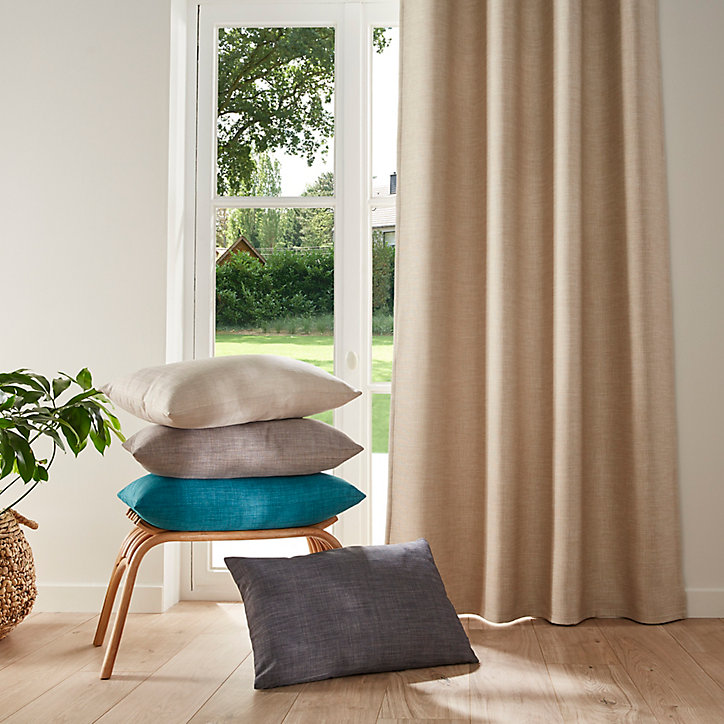 Rideau occultant GoodHome Novan lin l.140 x H.260 cm