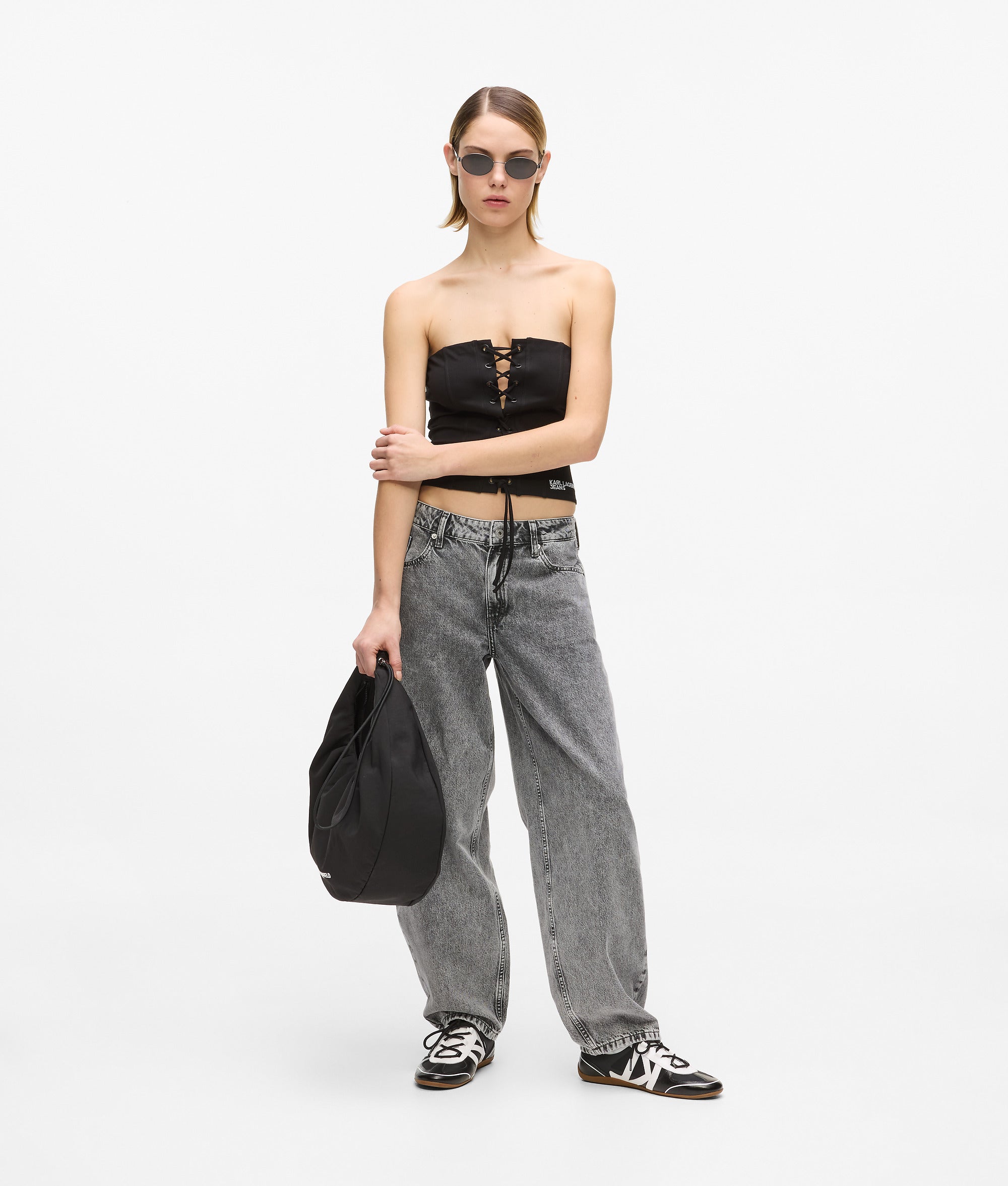 Middenhoge barrel Jeans