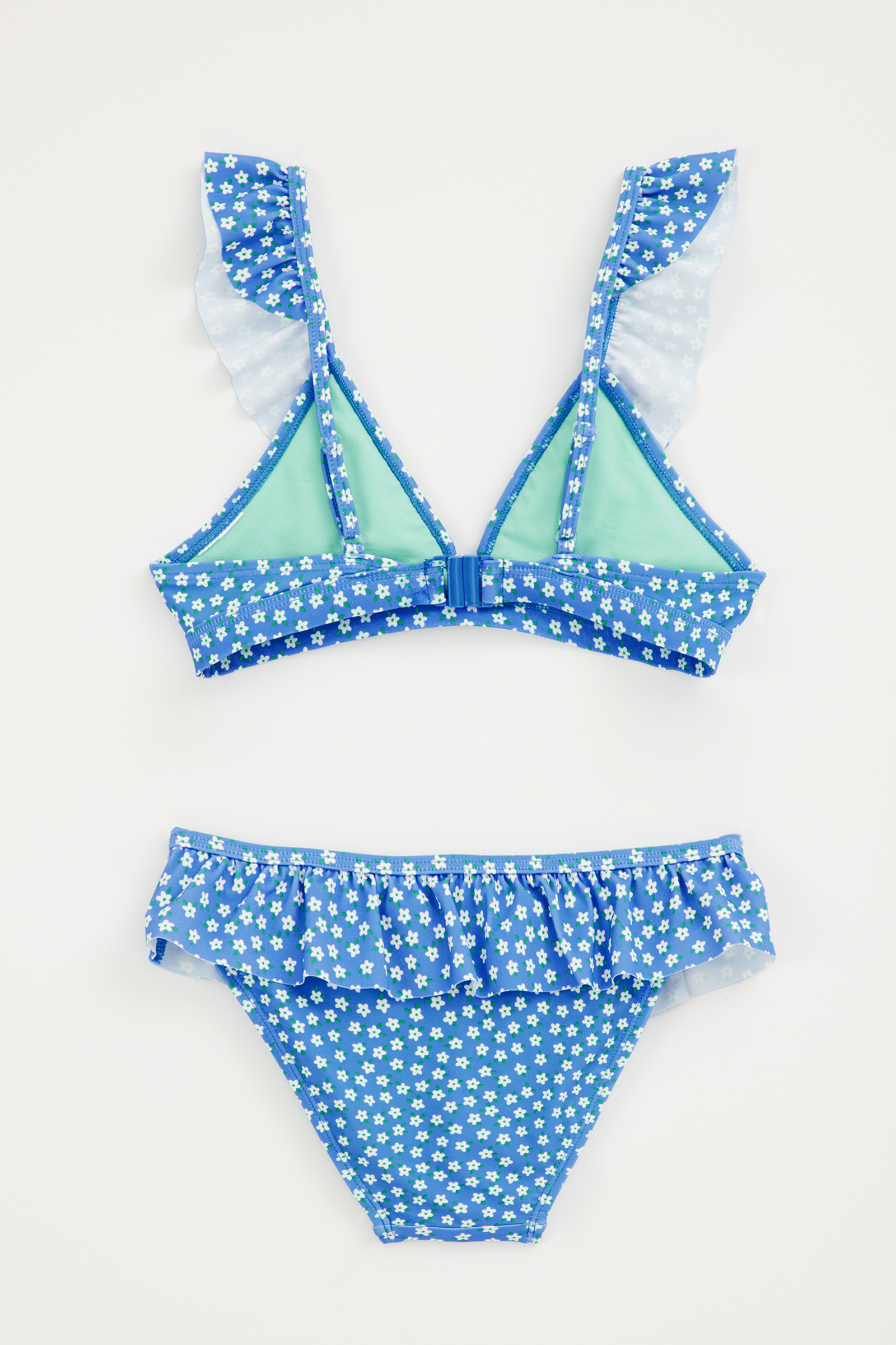 Meisjes bikini met desisn WE Fashion Pastelblauw