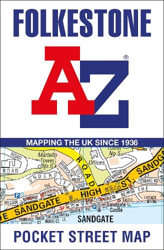 Folkestone A-Z Pocket Street Map (Sheet map, folded)
