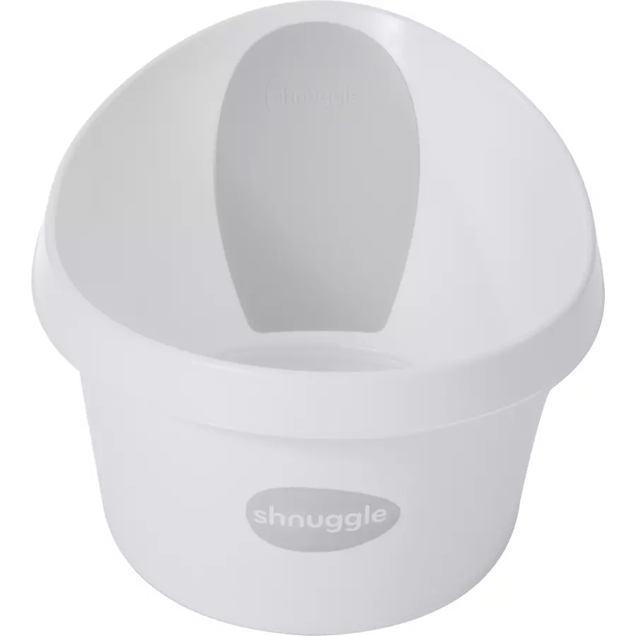 shnuggle® Kleinkindbadewanne weiß  hellgrau