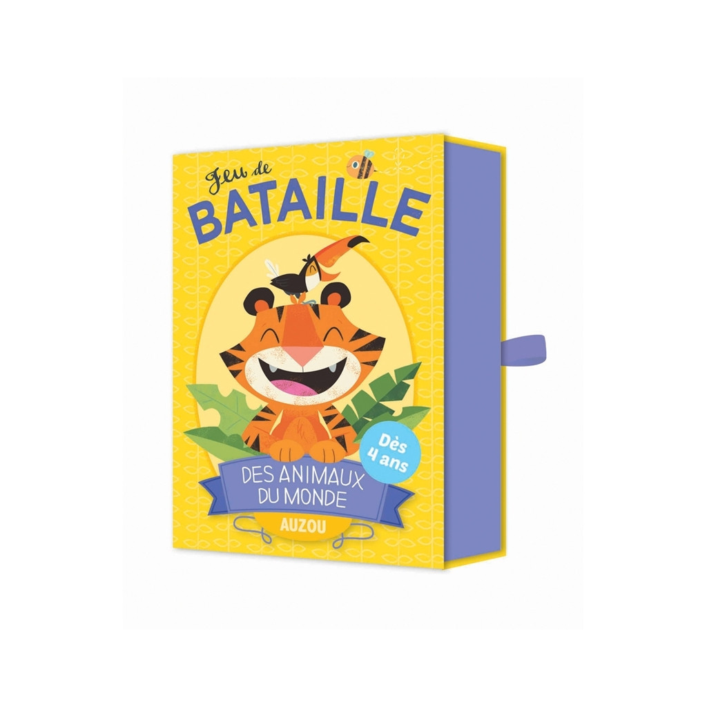 Jeu de Bataille Animaux du Monde- Jeu de cartes