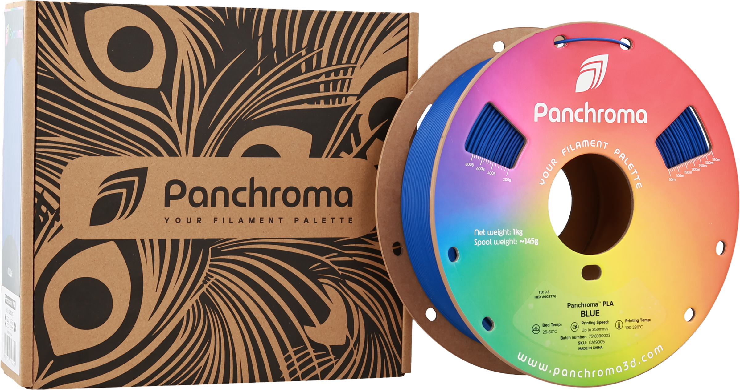 Polymaker  Panchroma™ PLA Blue, 1,75 mm / 1000 g    High-Speed Filament in Blue
