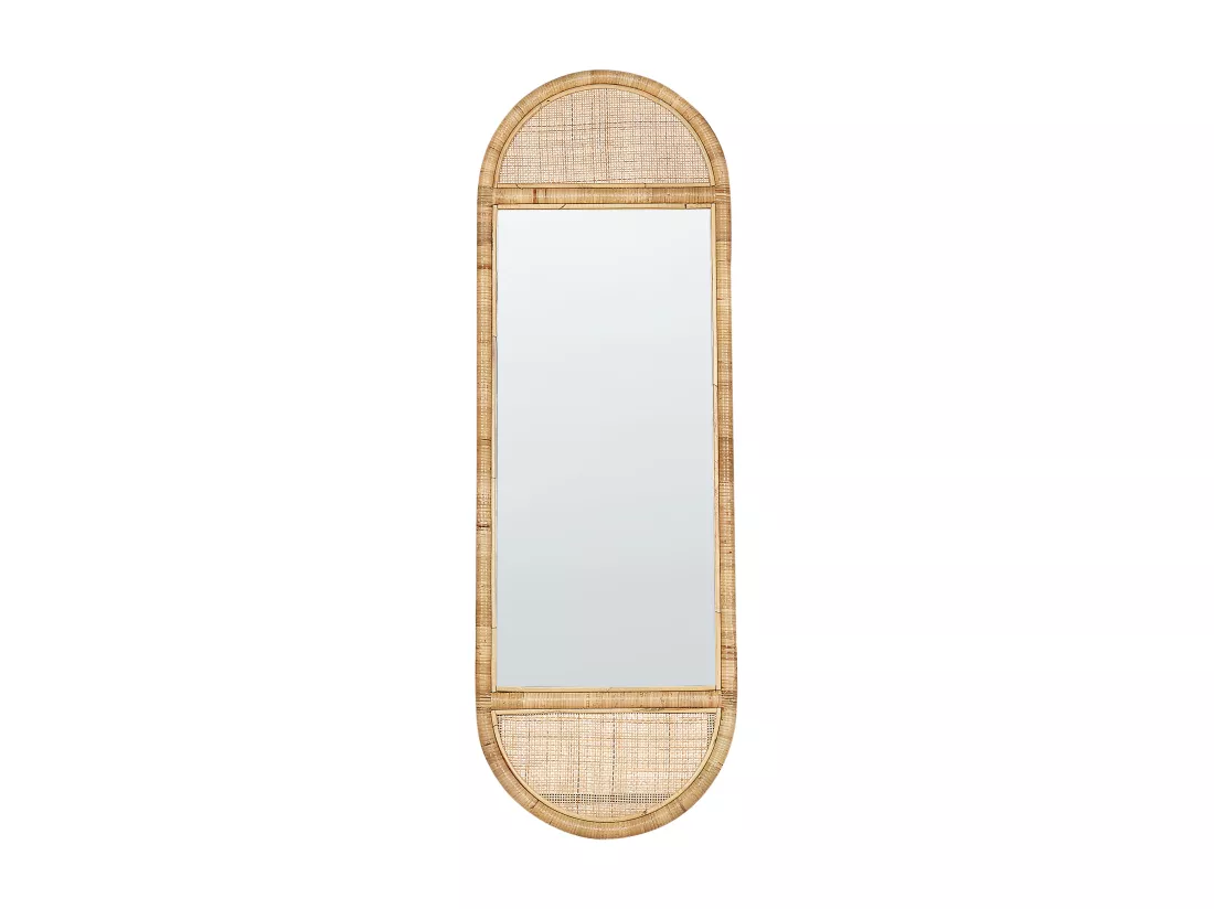 Miroir sur pied BARGES 150 cm Rotin Naturel