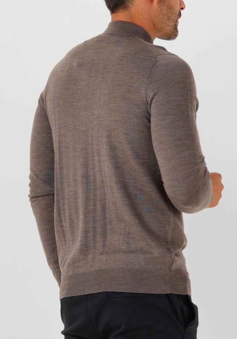 bruine profuomo coltrui pullover mock neck merino