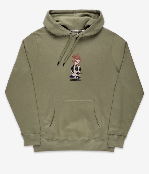 Anuell Flaming Jerry Organic Hoodie (olive)