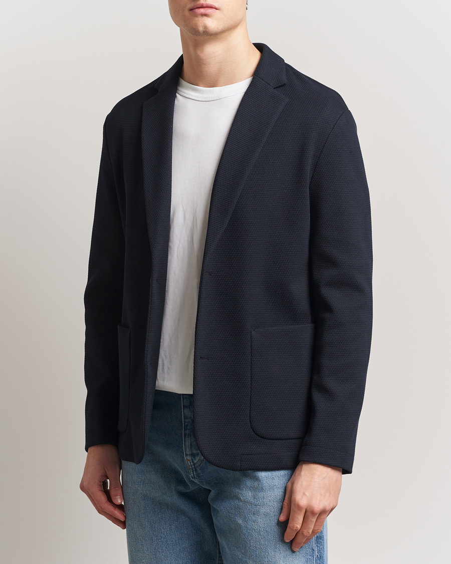 J.Lindeberg Calvon 3D Piquet Blazer Navy