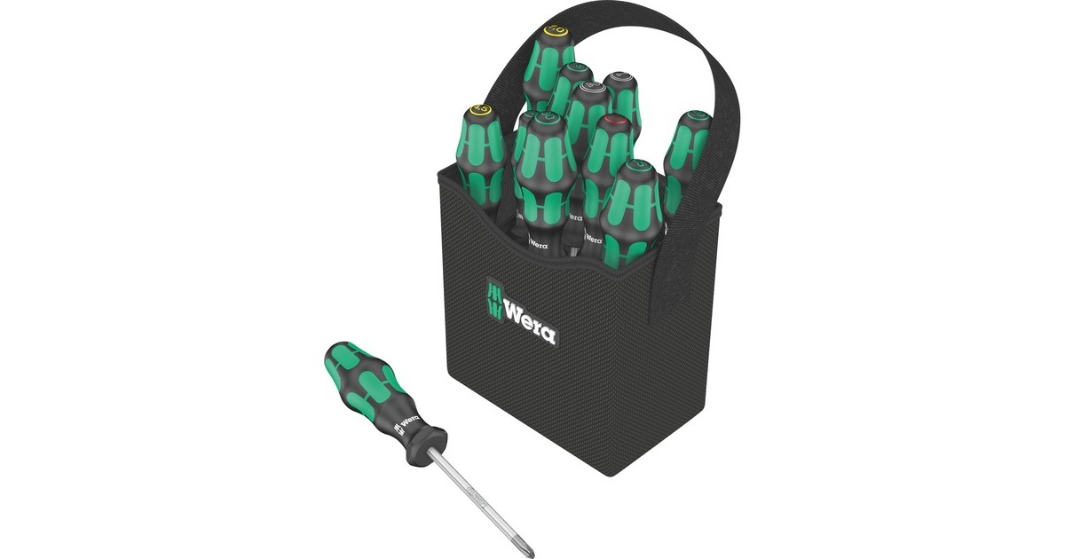 WeraKraftform 2go 300 schroevendraaier  (Zwart/groen)