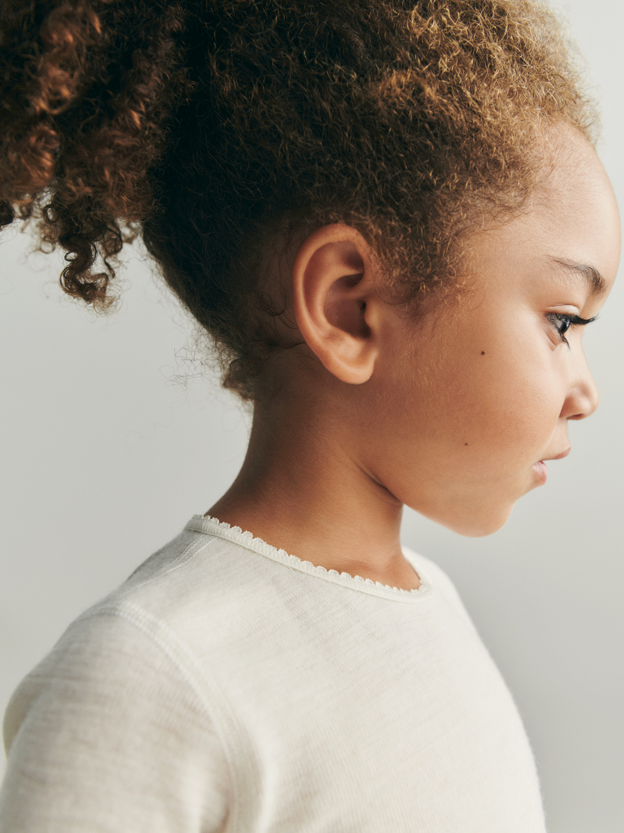 Shirt van merinowol voor kinderen in Natuur