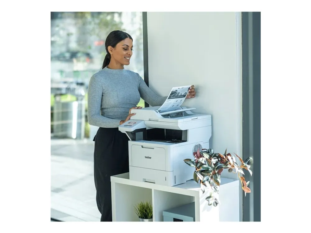 Brother DCP-L5510DW - Multifunktionsprinter - S/H - laser - A4/Legal (medie) - op til 48 spm (kopiering) - op til 48 spm (udskriver) - 250 ark - NFC, USB 2.0, USB 2.0 vært, Gigabit LAN, Wi-Fi(n)