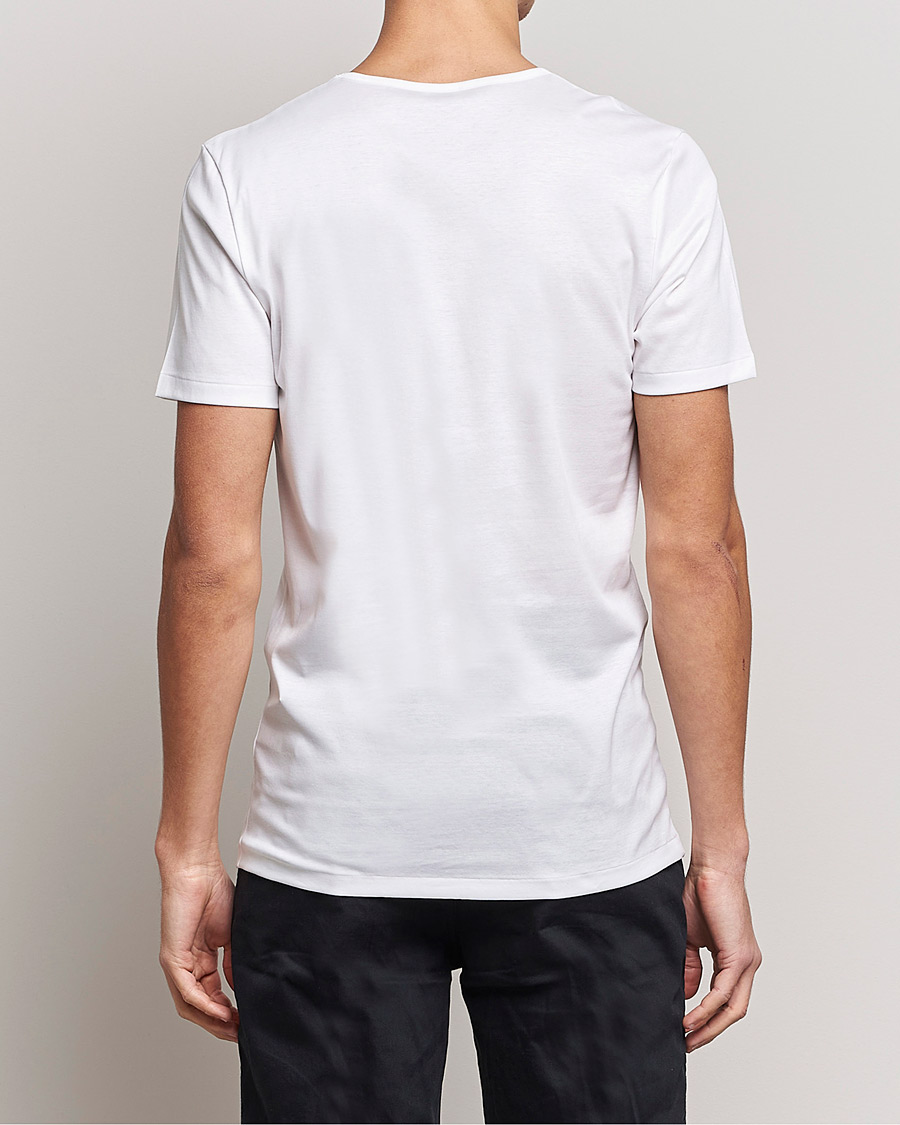 Zimmerli of Switzerland Sea Island Cotton Crew Neck T-Shirt White