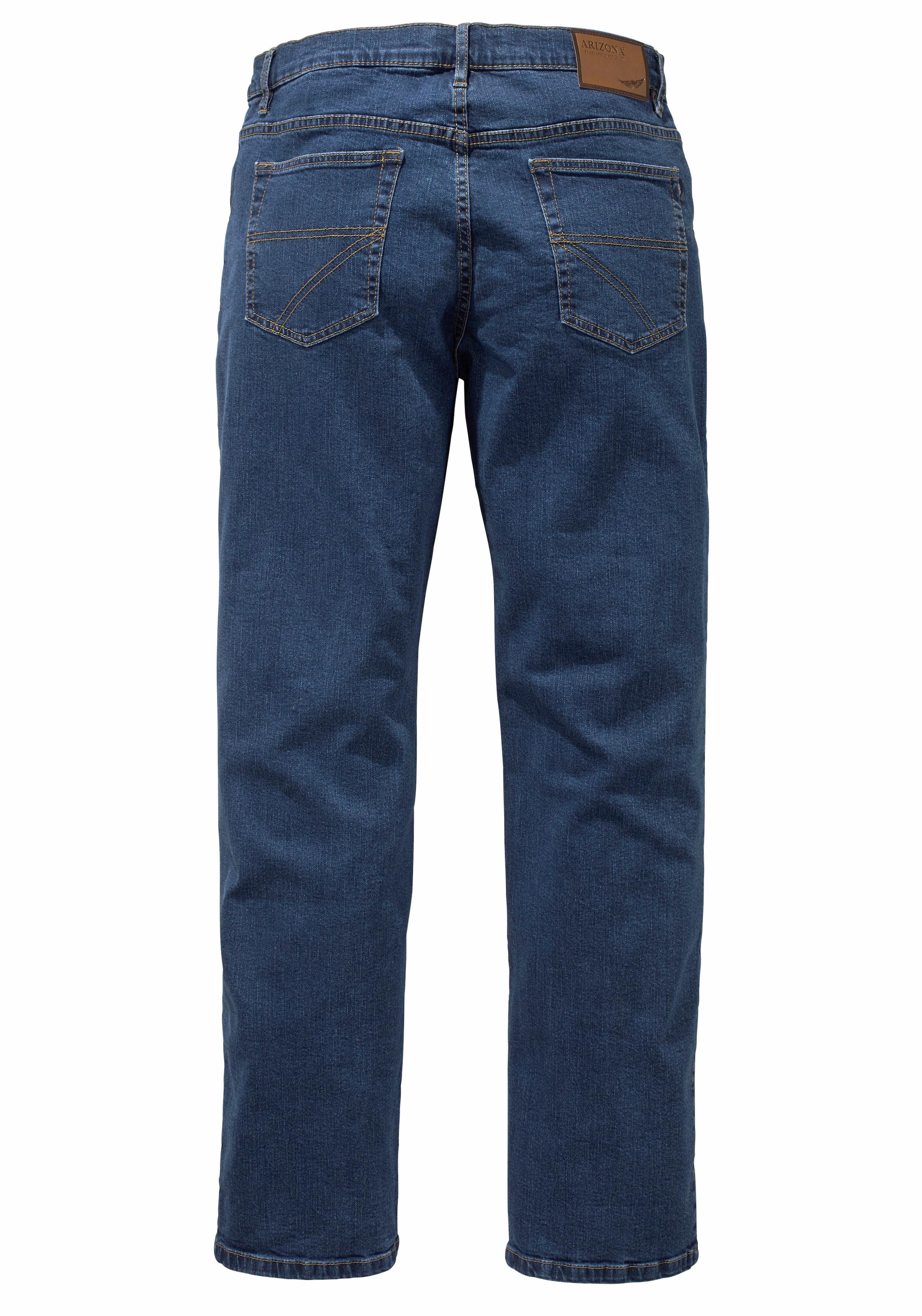 Arizona Stretch-Jeans »John« Packung, 2 Stk. tlg. gerade Beinform,  niedrige Leibhöhe,  mit Five-Pocket-Konfiguration