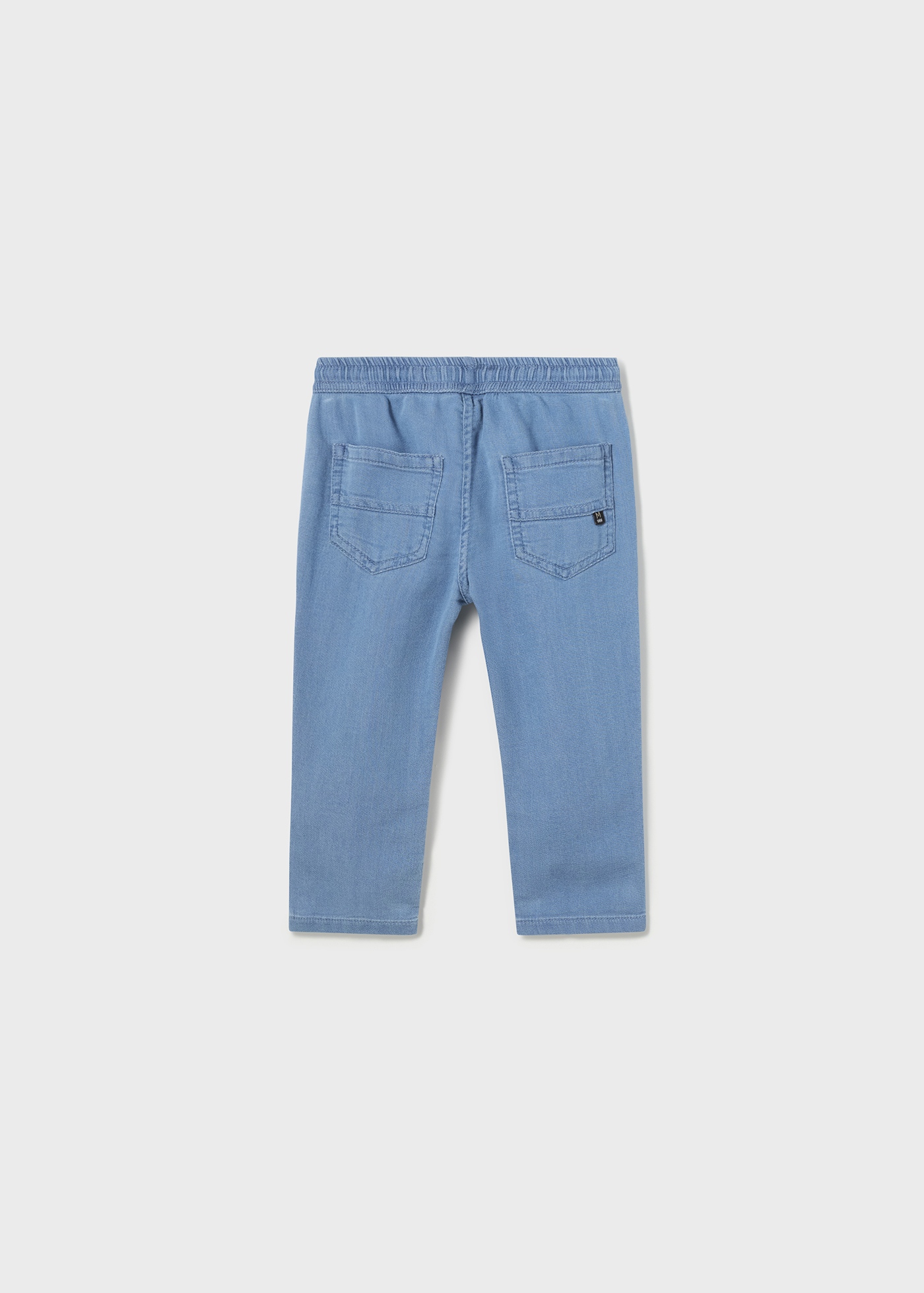 calça jeans infantil de algodão com modelagem regular