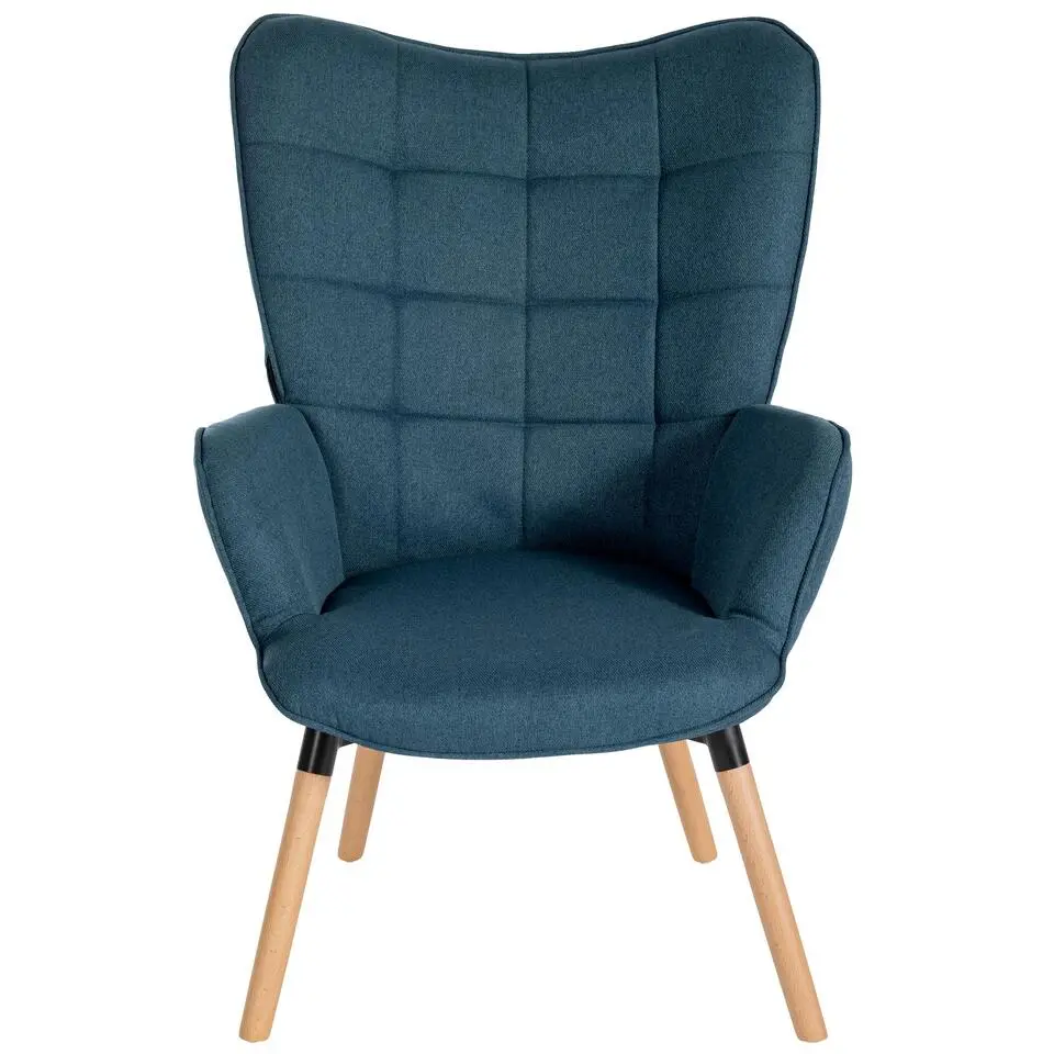 CLP Fauteuil Garding natura Frame - Stof - blauw