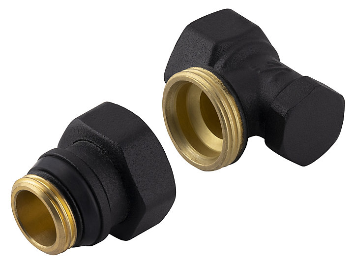 Coude de réglage laiton noir 15 x 21 mm
