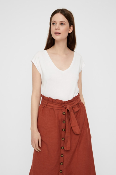 Pieces witte dames t-shirt