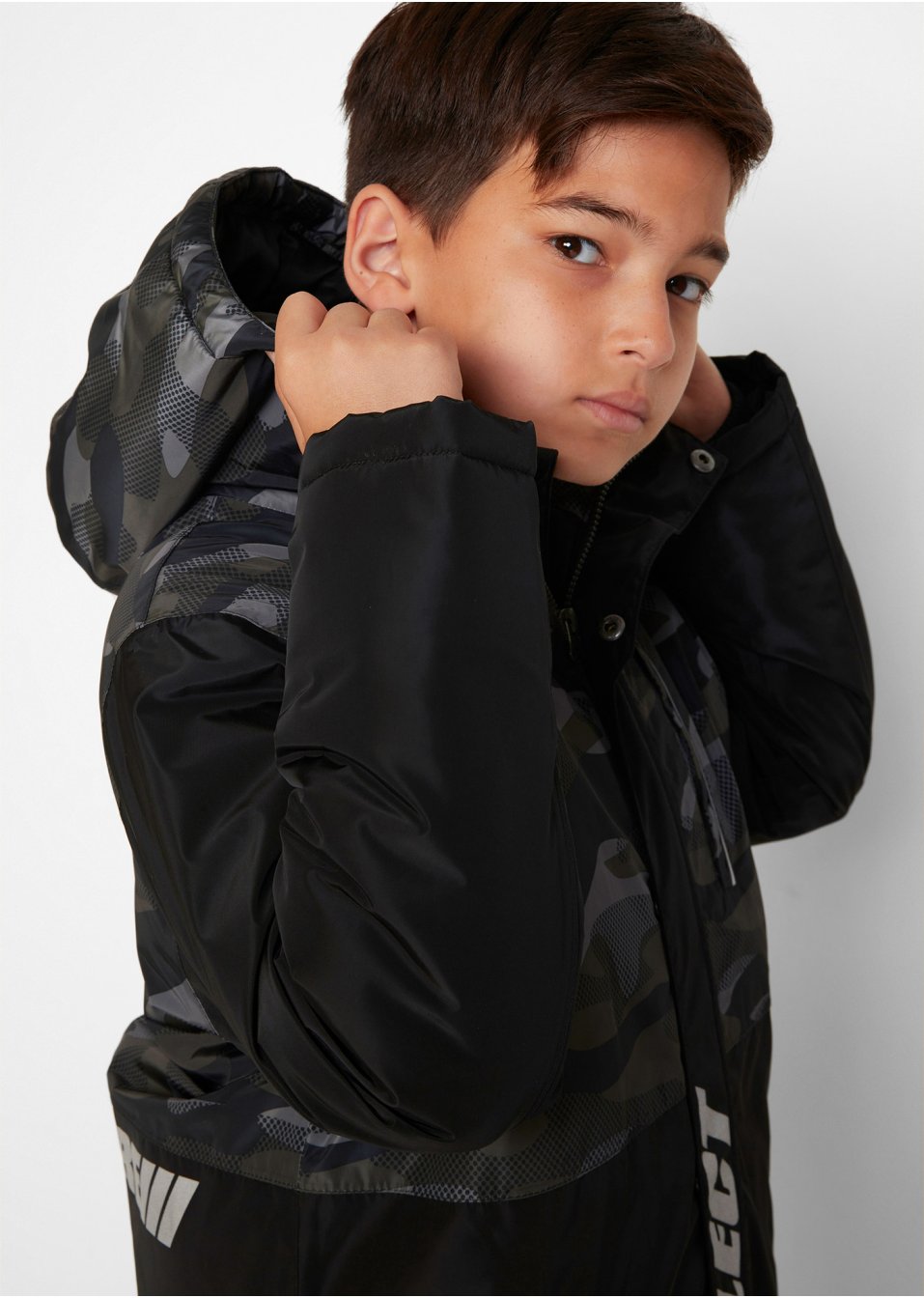 Doudoune garçon avec capuche, imperméable et respirant