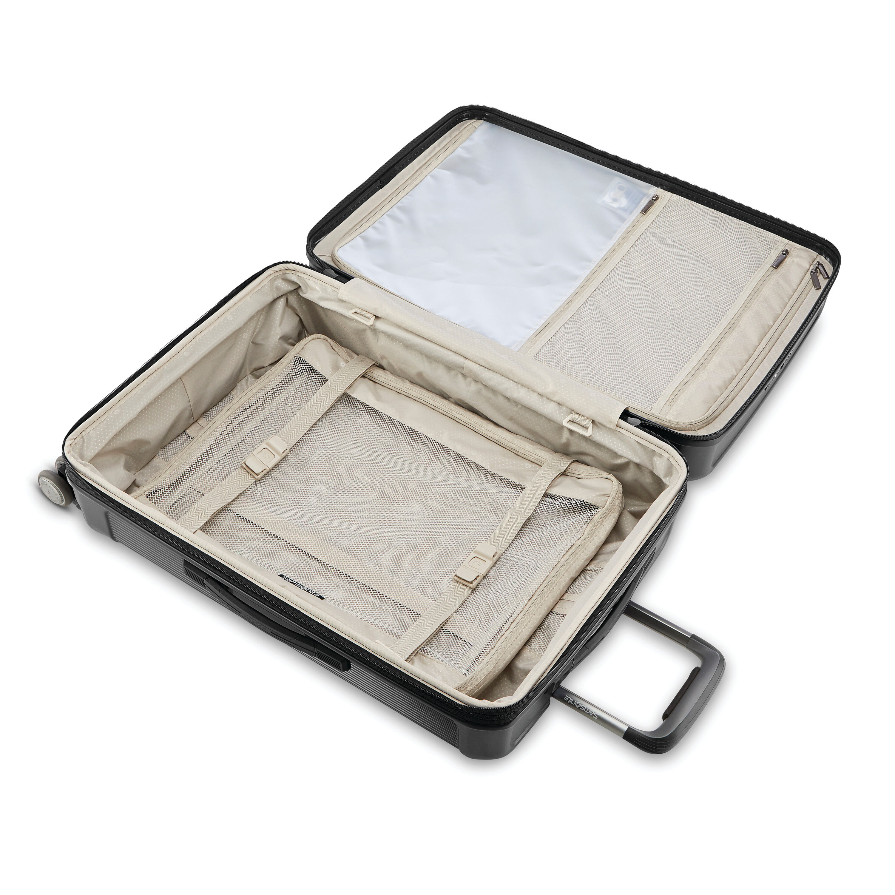 Mala rígida grande Samsonite Silhouette 17 com rodinhas giratórias