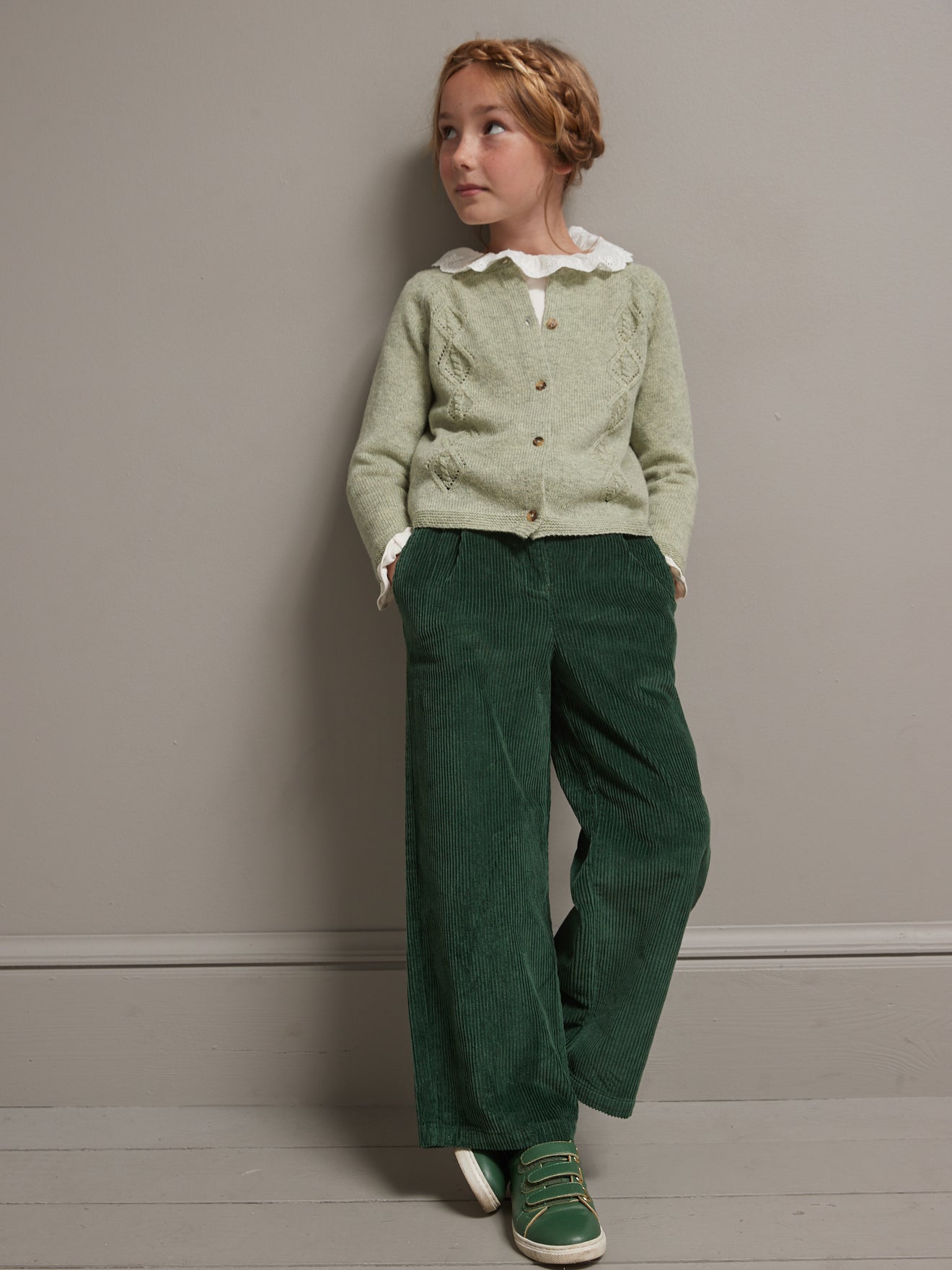 Cardigan Fille en laine mérinos