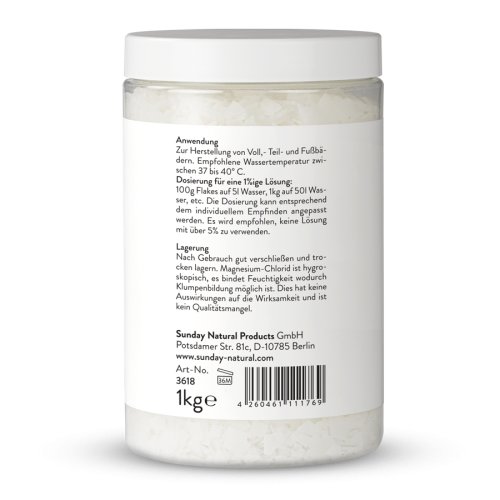Sunday Natural Products  Magnesiumchlorid FlakesOriginal Zechstein