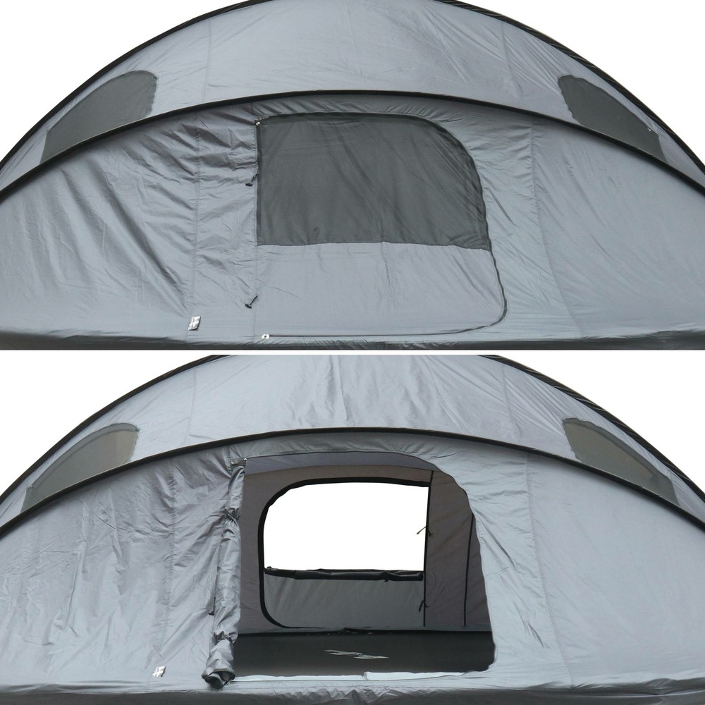 Trampoline 490cm filet intérieur avec pack d'accessoires + tente de camping avec sac de transport