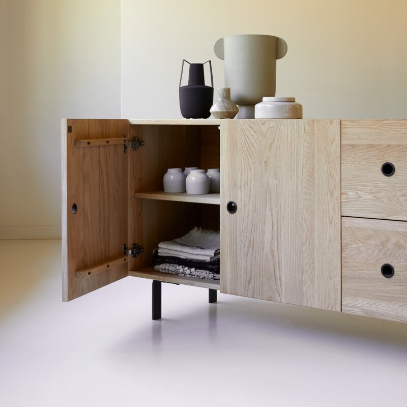 Buffet en chêne massif L 150 cm Jeanne