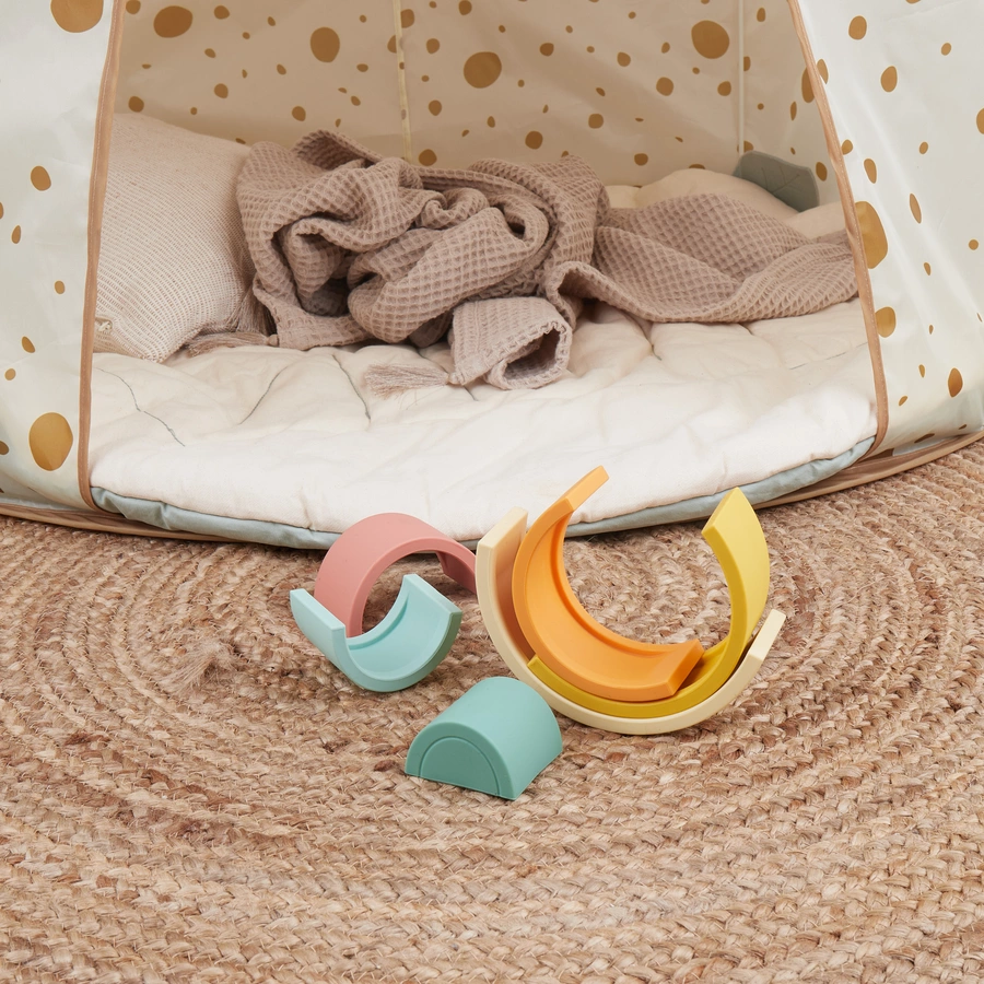 bieco Silikon Regenbogen Tropical Vibes