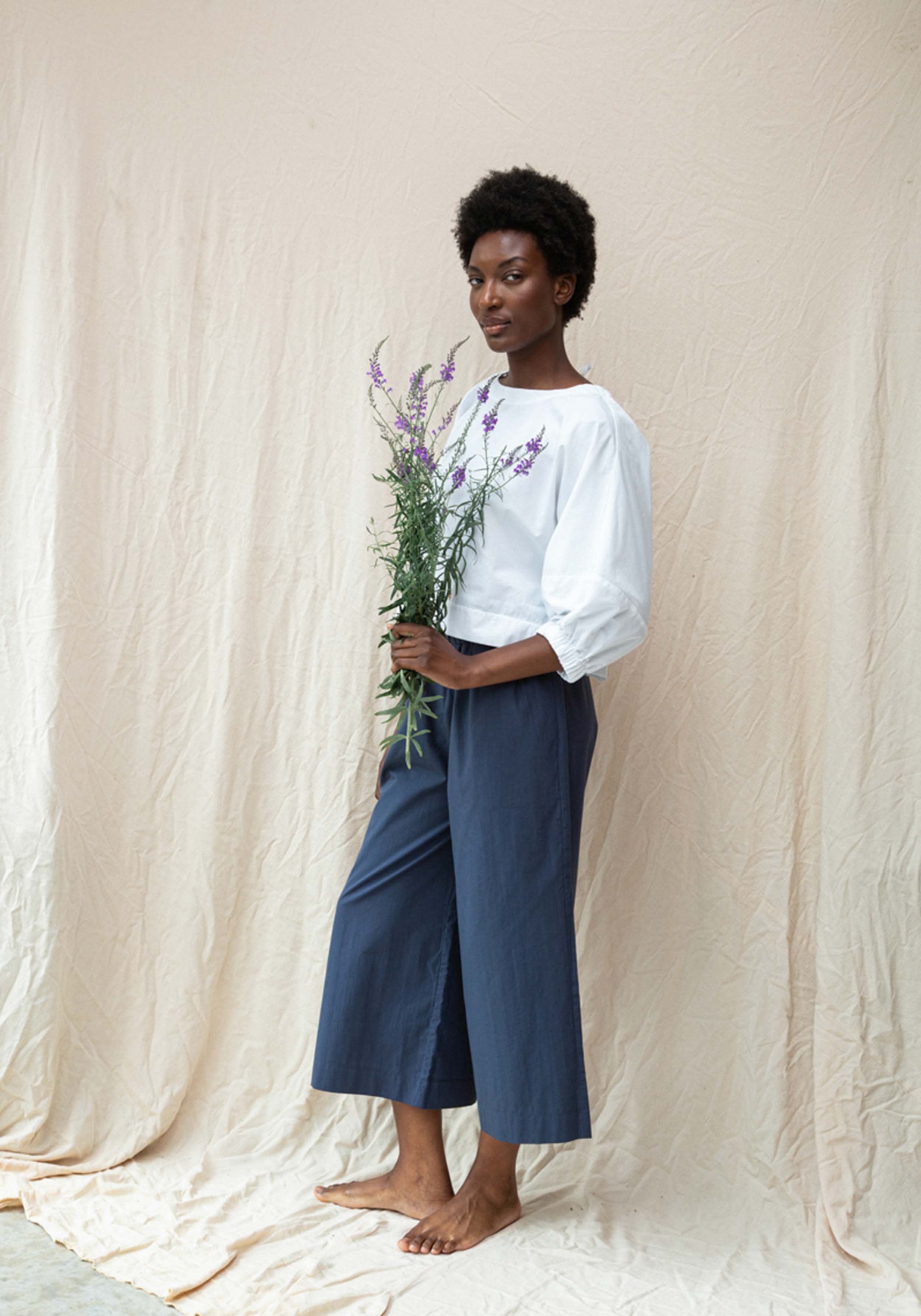 Beaumont Organic Bluse Dune White