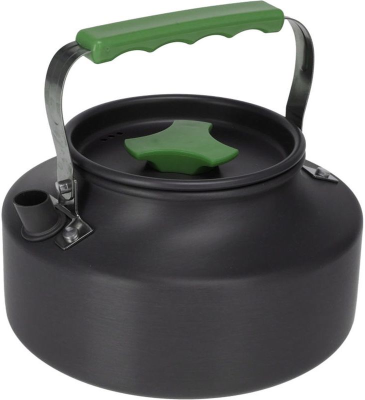 Redcliffs - Outdoor Camping Pannenset - Zwart/Groen - 3x Aluminium/RVS