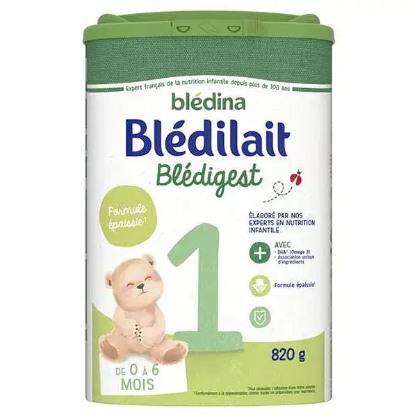 Blédina Blédilait Blédigest Leite de Primeira Etapa 820g