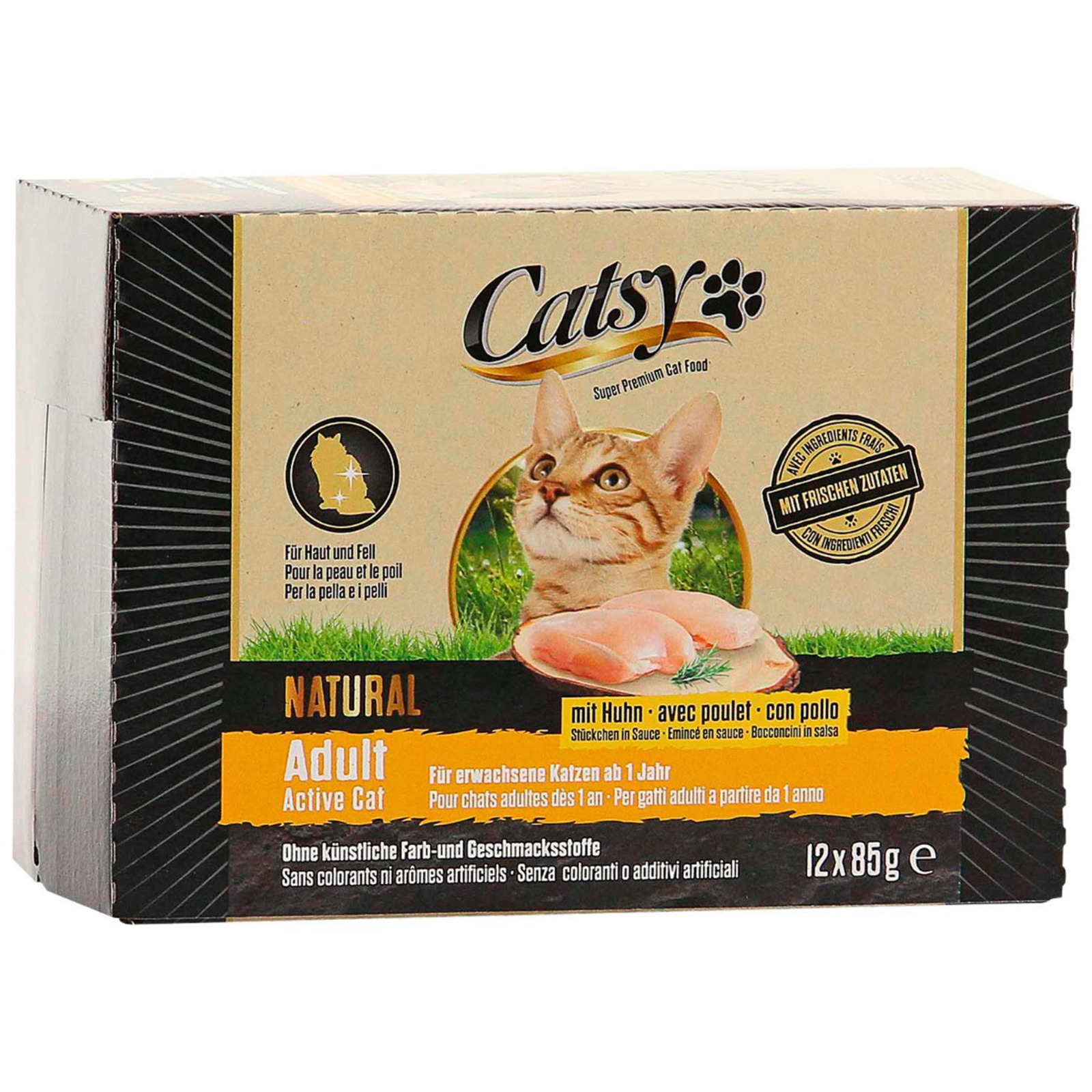 Catsy Ad. Activate Cat Po. Chicken 12x85