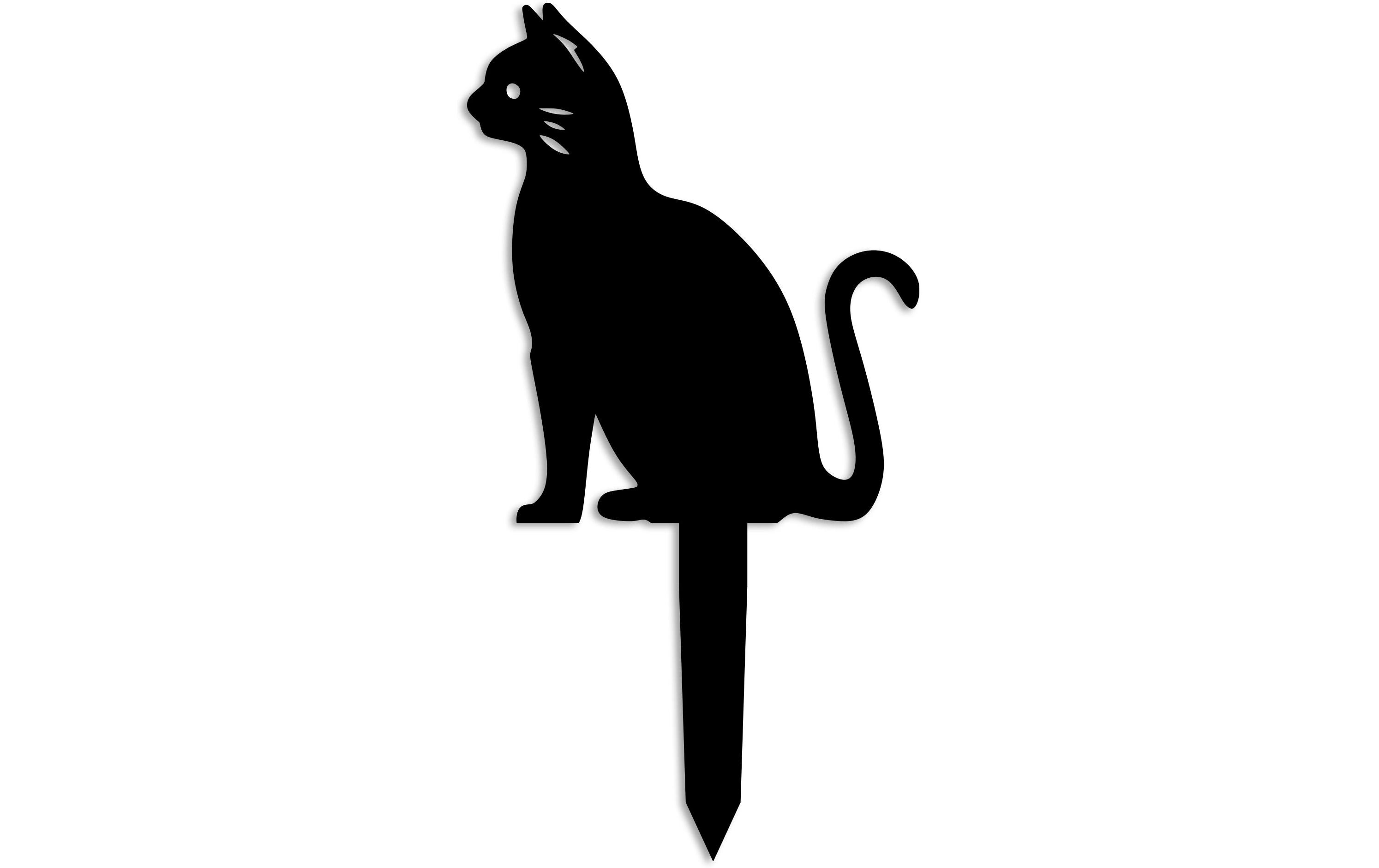 Gartenstecker Katze 38 x 20 cmGartendekoration