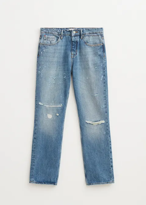 Bruno straight jeans damaged blauw (BLW.USM)