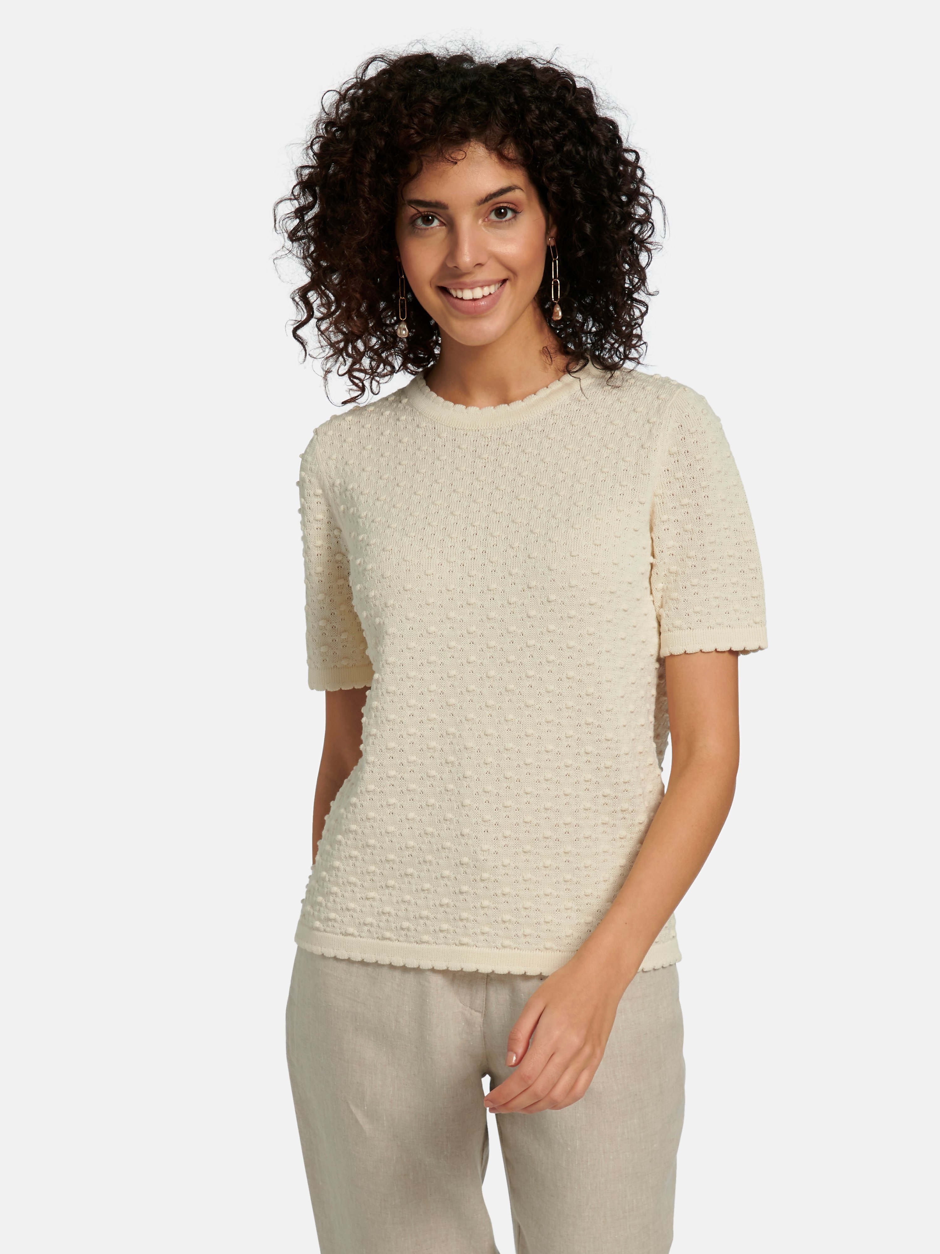 Rundhals-Pullover aus 100% SUPIMA®-Baumwolle