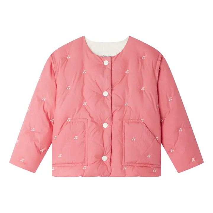 Bonpoint Veste Matelassée Cerises Baila | Rose
