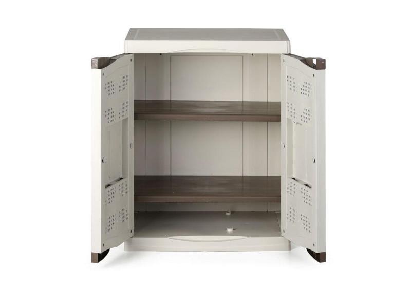 Art Plast Gartenschrank Beige Kunststoffschrank für den Garten, beige