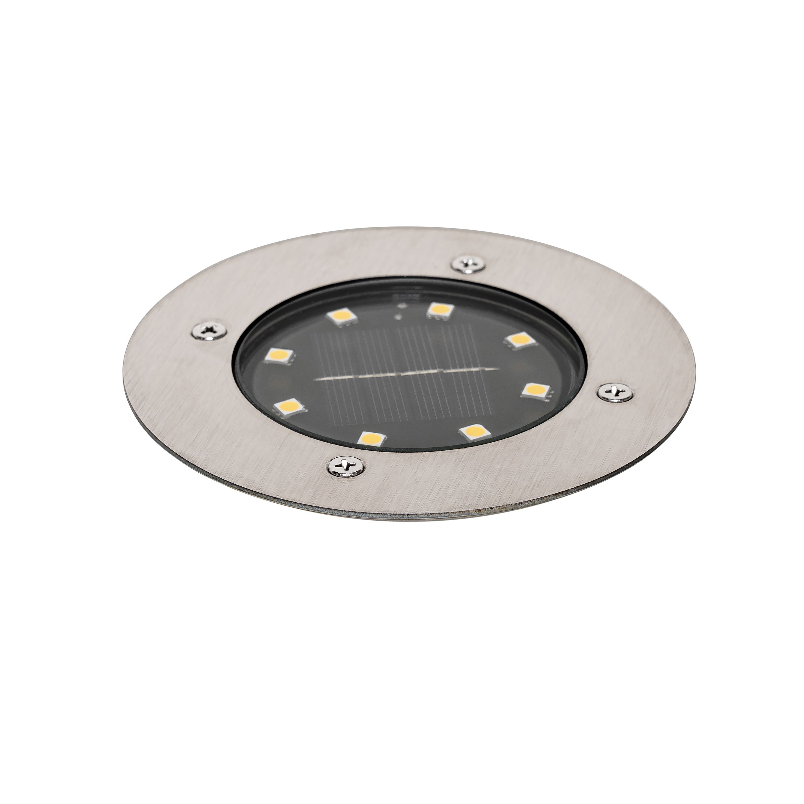 Moderne grondspot staal incl. LED IP65 Solar - Terry